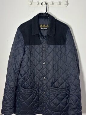 Navy Barbour Gillock Quilt Jacket